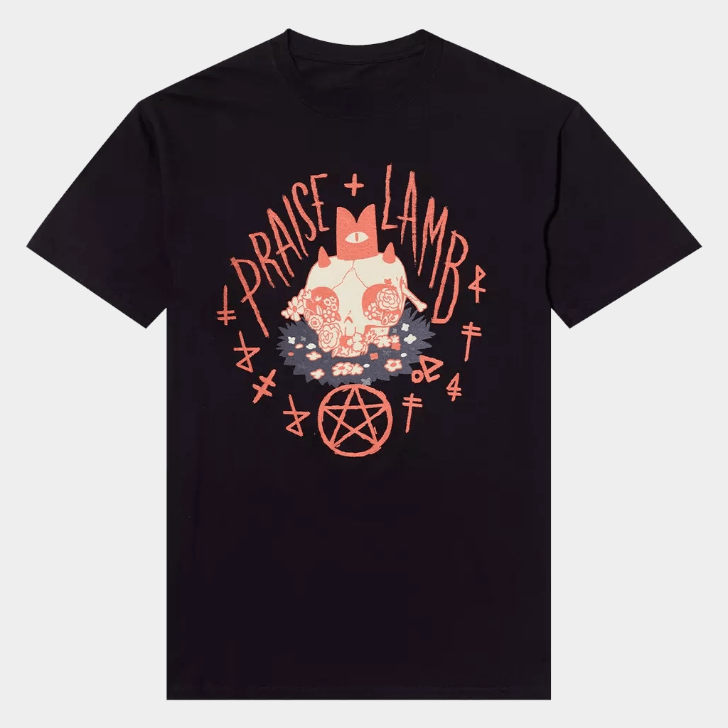 Cult Of The Lamb Merch Praise Lamb Skull T-Shirt Gifts Ideas For Him - Lily Birch Market
