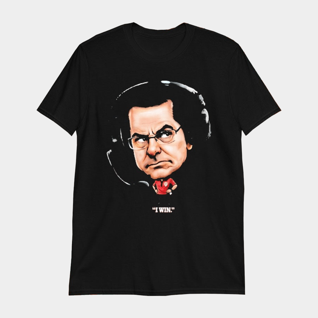 Curt Cignetti I Win Big Head T-Shirt Indiana Football Merch Best Gifts For Fans - Lily Birch Market