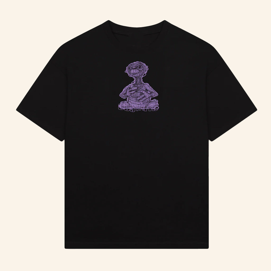 Custard Clothing Merch ET The Extra Terrestrial Black T-Shirt Gifts For Him - Lily Birch Market