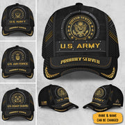 Custom US Army Hat Proudly Served United States US Army Baseball Cap Gifts For Veterans - Lilybirchmarket