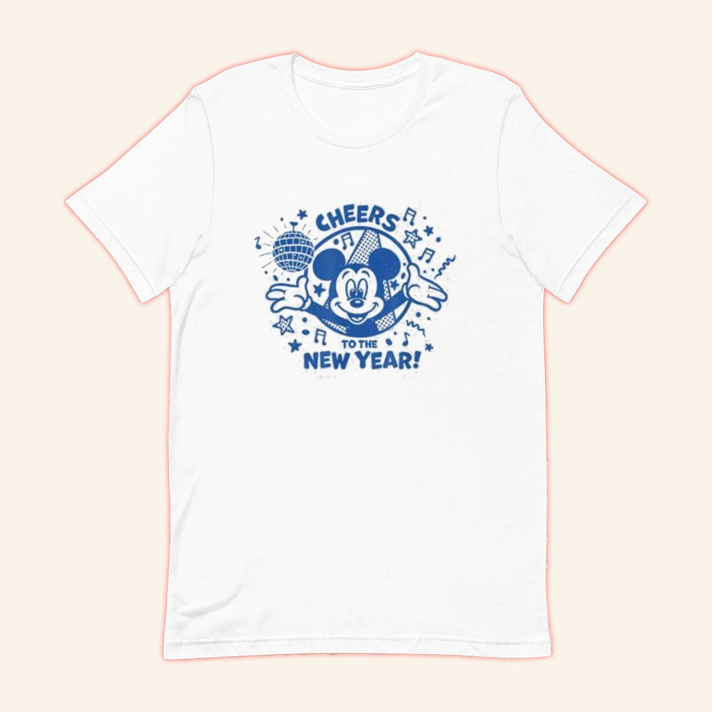 D Mickey Mouse Cheers To The New Year T-Shirt Happy New Year Shirt Gifts For Friends - Lily Birch Market