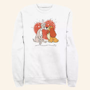 D Valentines Merch Lady And The Tramp Bella Notte Lovers Sweatshirt Great Gifts For Her - Lilybirchmarket
