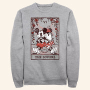 D Valentines Merch Mickey Mouse And Minnie Mouse The Lovers Sweatshirt Gifts For Her - Lilybirchmarket