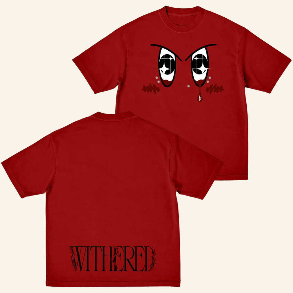 D4Vd Merch Red Anime T-Shirt Withered Shirt Gifts Ideas For Her - Lily Birch Market