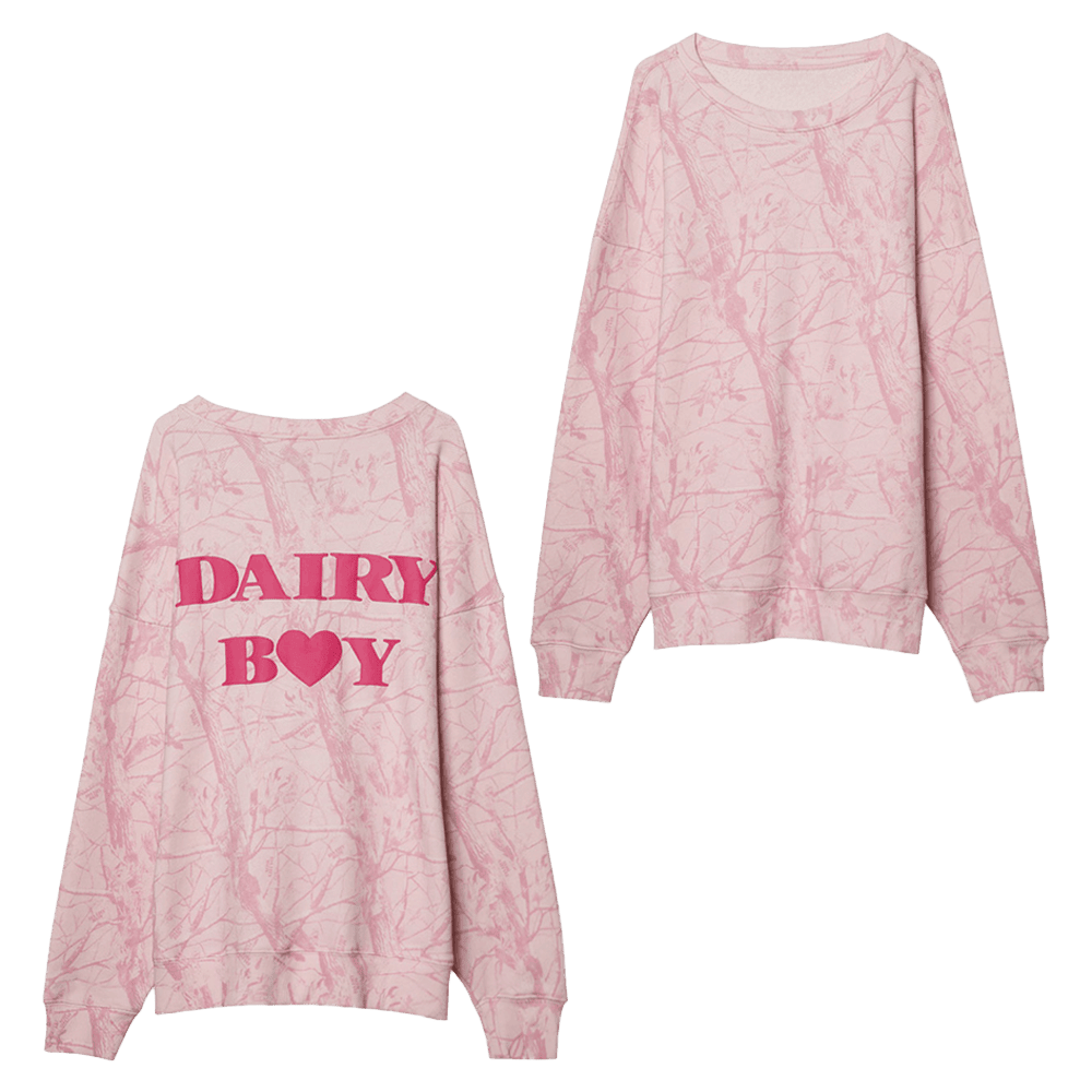 Dairy Boy Pink Camo Sweatshirt Bubblegum Camo Sweatshirt Gifts For Mom - Lilybirchmarket