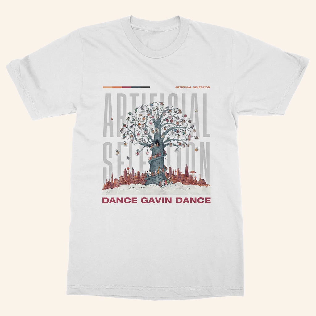 Dance Gavin Dance Merch Artificial Selection White T-Shirt Gift Ideas For Rock Music Lovers - Lily Birch Market
