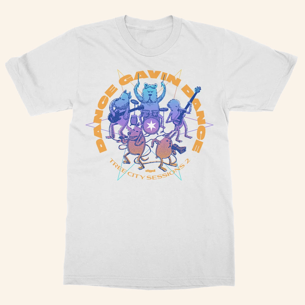 Dance Gavin Dance Merch Tree City Sessions 2 White T-Shirt Cool Gifts For Rock Lovers - Lily Birch Market