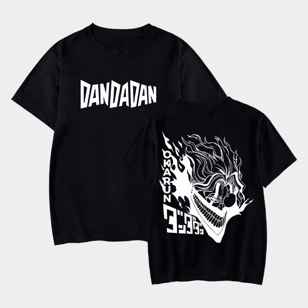 Dandadan Merch Anime Okarun T-Shirt Black Dan Da Dan Shirt Birthday Present For Son - Lily Birch Market