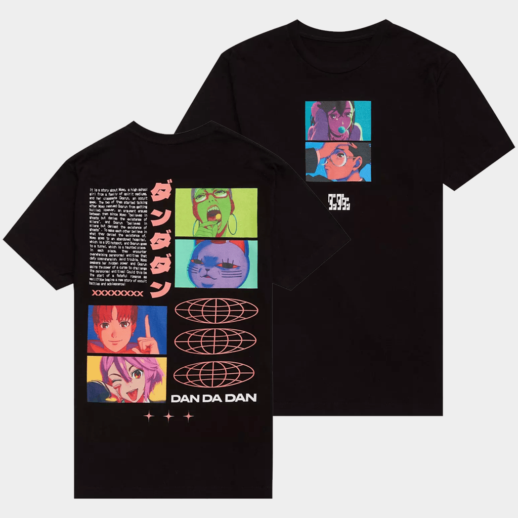 Dandadan Merch Dandadan Opening Credits Portrait T-Shirt Gift Ideas For Him - Lily Birch Market