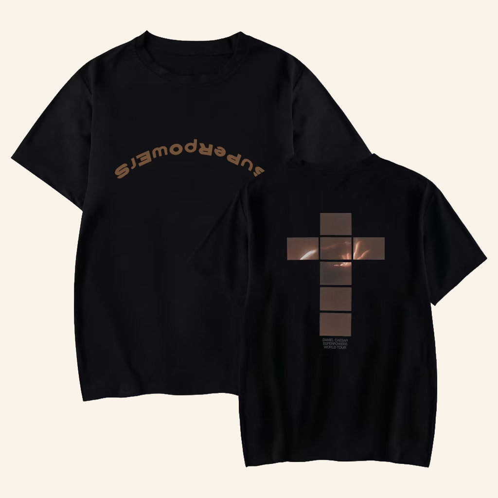 Daniel Caesar Merch Superpowers World Cross Tour T-Shirt Gifts For Music Fans - Lily Birch Market
