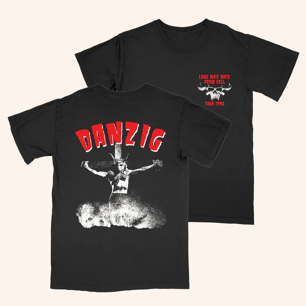 Das Bootleg 13 Merch Danzig Back From Hell 1990 Black T-Shirt Gifts For Music Lovers - Lily Birch Market