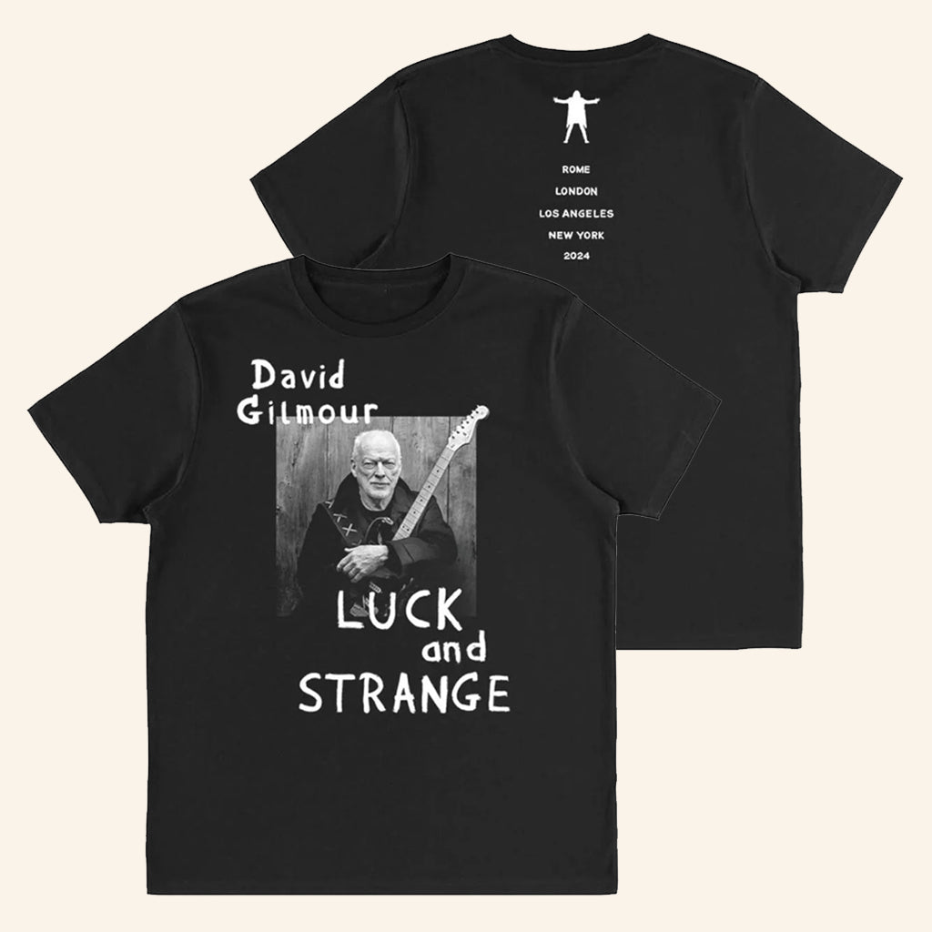 David Gilmour Merch Luck And Strange Tour Portrait T-Shirt Presents For Music Lovers - Lily Birch Market