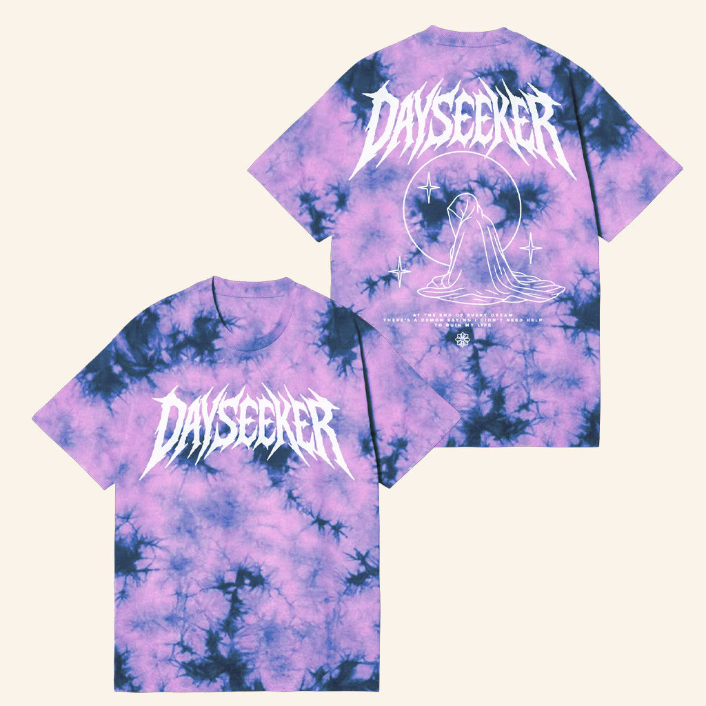 Dayseeker Merch Pink Moon Tie Dye T-Shirt Gift Ideas For Music Lovers - Lily Birch Market