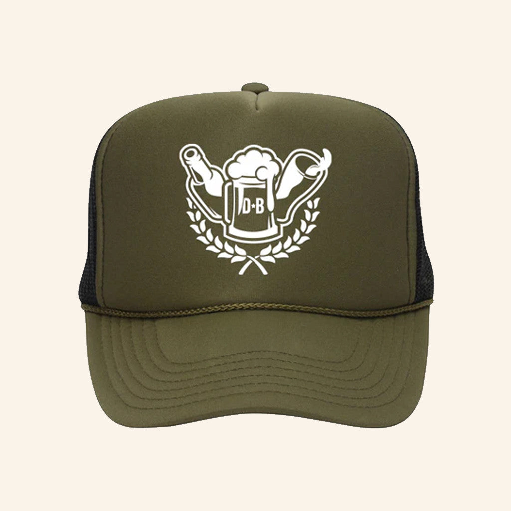 DB Crest Trucker Hat Drinkin Bros Merch Best Birthday Gift For Him - Lilybirchmarket