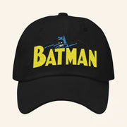 DC Merch Batman Silver Age Logo Embroidered Hat Presents For Batman Fans - Lilybirchmarket