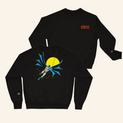 DC Merch Batman Swinging Into Action Champion Sweatshirt Gifts For Husband - Lilybirchmarket