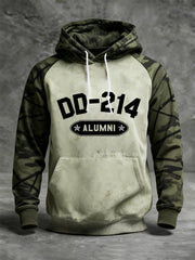 DD 214 Alumni Veteran Vintage Camo Hoodie Men's Unique DD214 Alumni Merch Apparel - Lilybirchmarket