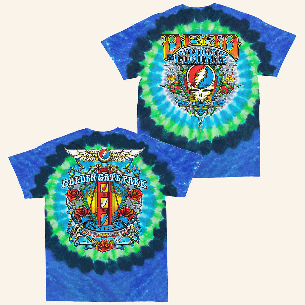 Dead And Company Merch Golden Gate Park Tie Dye Shirt Unique Gifts For Music Lovers - Lily Birch Market