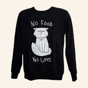 Dead By Daylight Merch Meg's Cat Fostering Sweatshirt No Food No Love Sweatshirt Gifts For Her - Lilybirchmarket