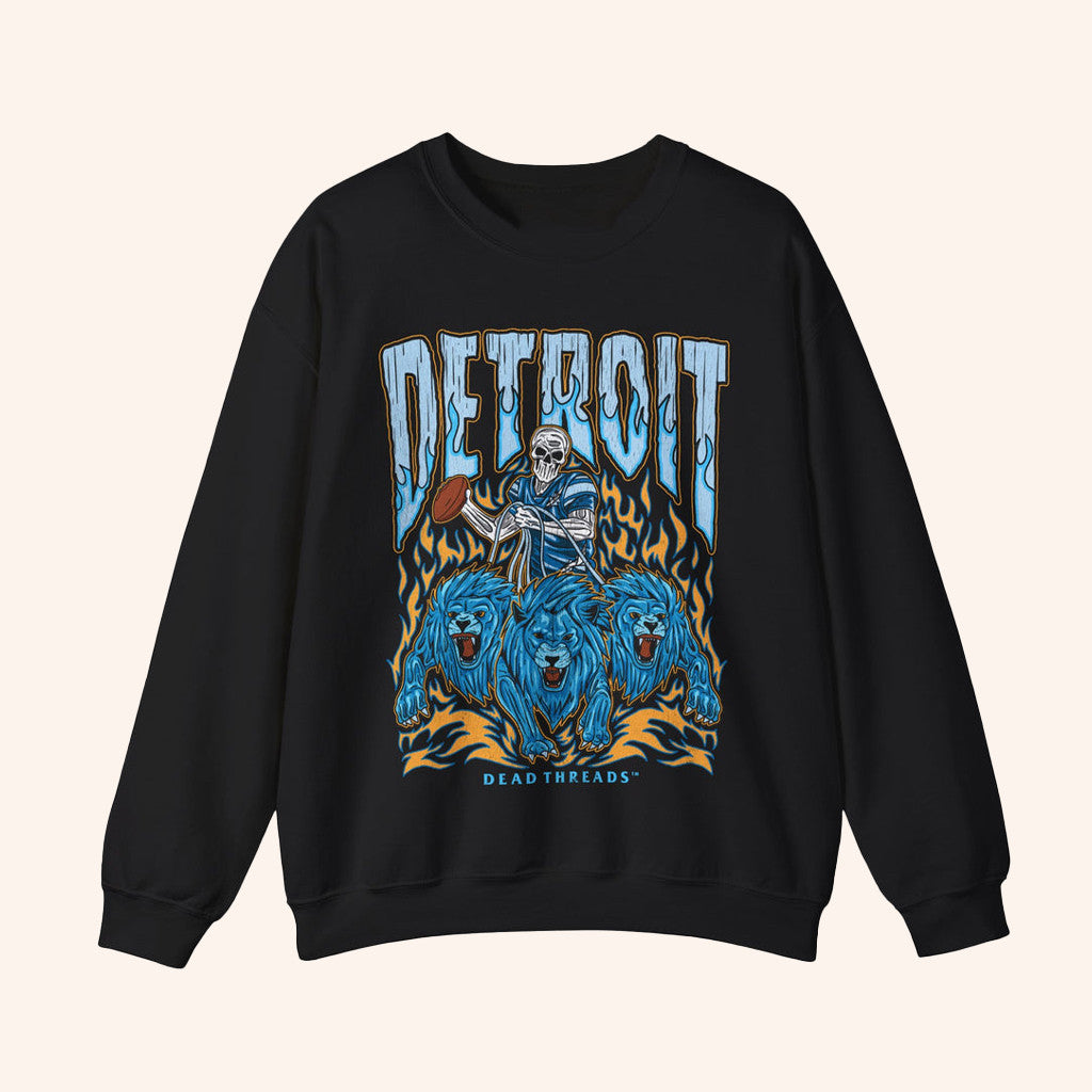Dead Threads Merch Detroit Football Sweatshirt Best Gifts For Football Lovers - Lilybirchmarket