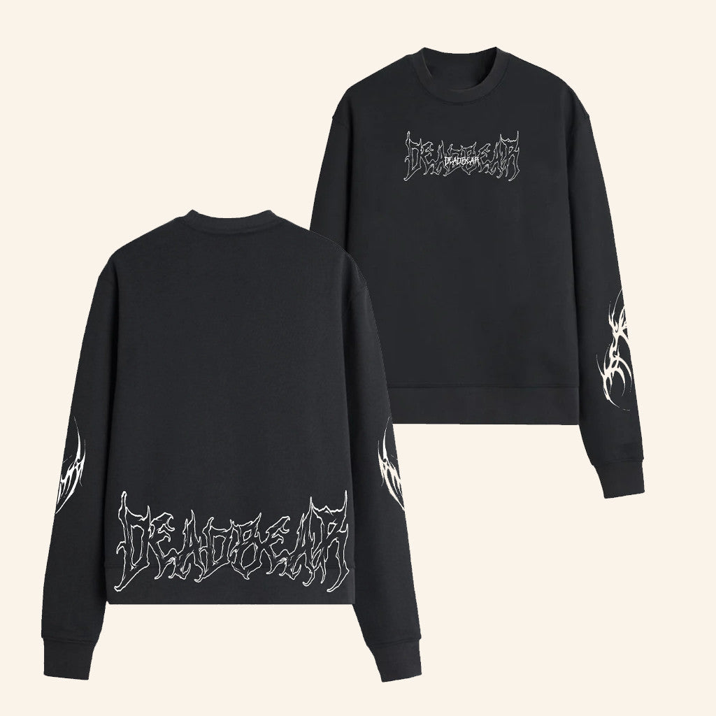 Deadbear Merch Flames 2 0 Black Sweatshirt Christmas Gift Ideas For Dad - Lilybirchmarket