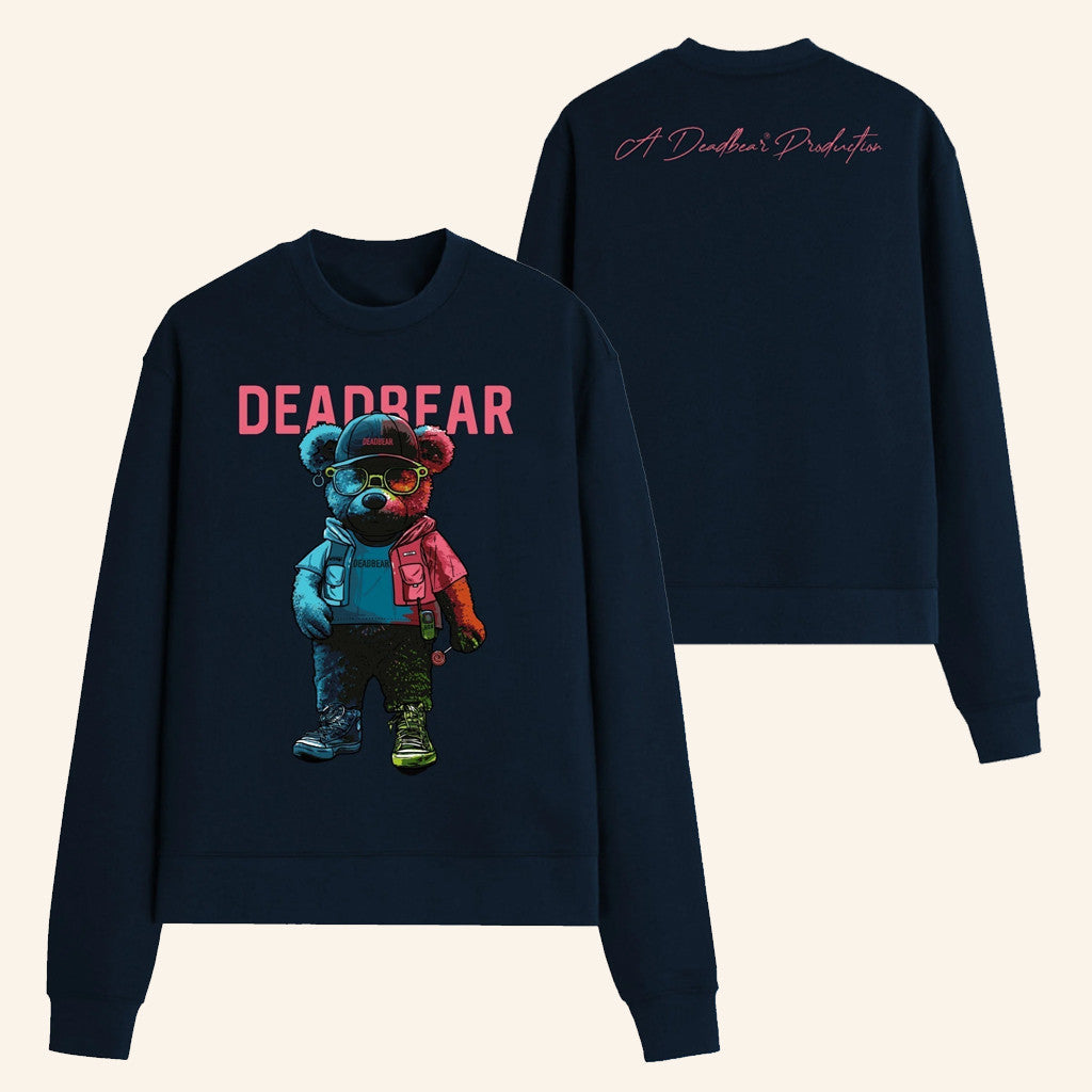 Deadbear Merch Ted Navy Sweatshirt Christmas Gift Ideas For Friends - Lilybirchmarket