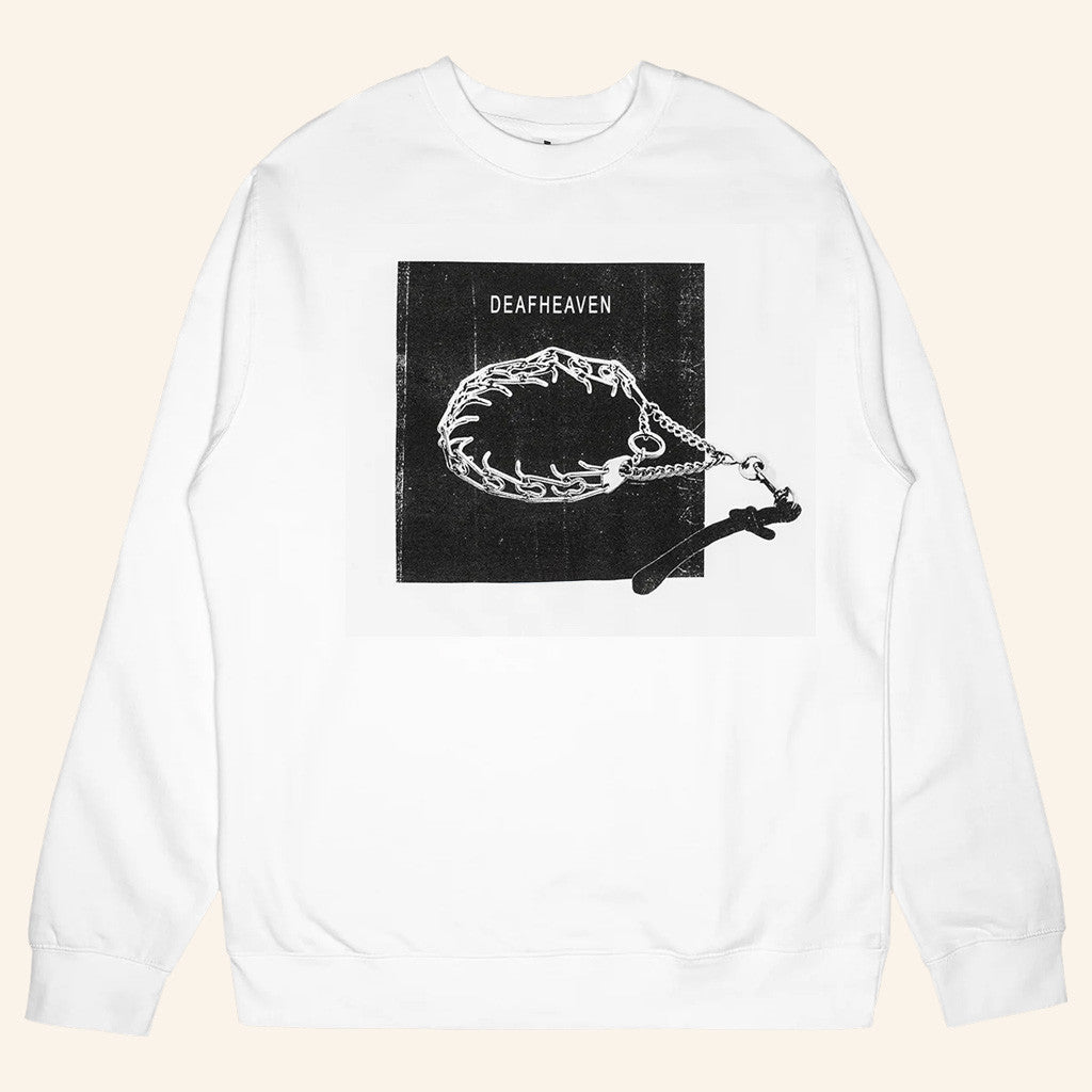 Deafheaven Merch Collar White Sweatshirt Music Related Gifts For Guys - Lilybirchmarket