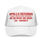 Death By Martymar Merch Apollo Records Label And Distro Services We Do What Trucker Hat White - Lilybirchmarket