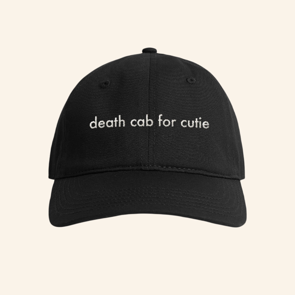 Death Cab For Cutie Merch DCFC Text Embroidered Hat Gifts For Him - Lilybirchmarket