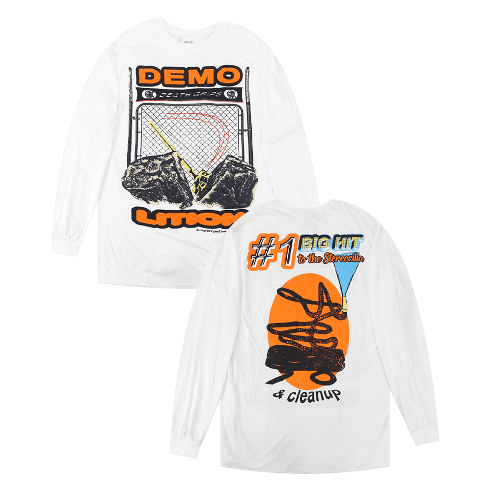 Death Grips Merch Sweatshirt Death Grips Demolition White Sweatshirt Gifts For Band Fans - Lilybirchmarket