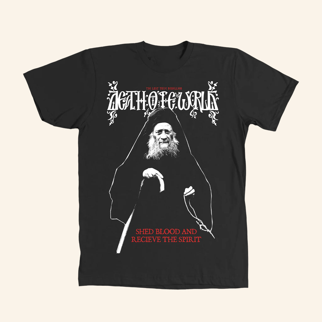 Death To The World Merch Saint Joseph Shirt Shed Blood And Receive The Spirit T-Shirt Gifts - Lily Birch Market