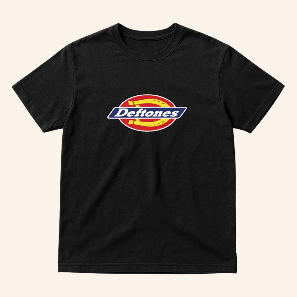 Deftones Dickies Merch Deftones x Dickies Black T-Shirt Christmas Gifts For Son - Lily Birch Market