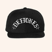 Deftones Merch Deftones Arch Logo Embroidered Snapback Hat Gifts For Music Fans - Lilybirchmarket