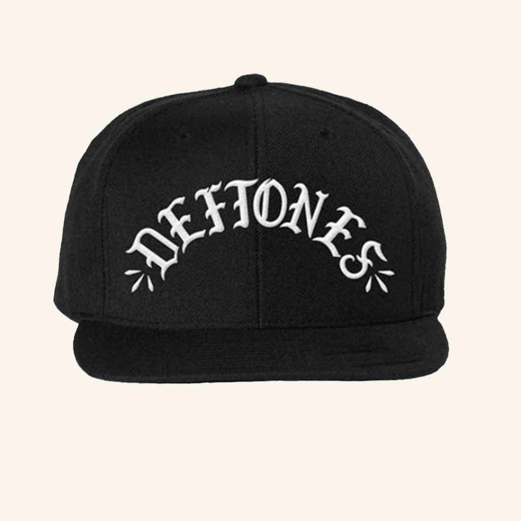 Deftones Merch Deftones Arch Logo Embroidered Snapback Hat Gifts For Music Fans - Lilybirchmarket