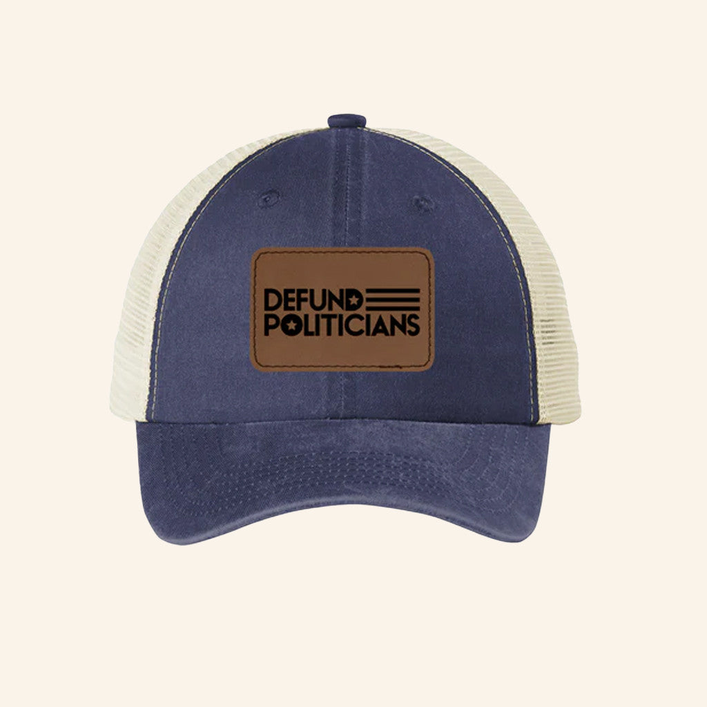Defund Politicians Trucker Hat Defund The Politicians Cap Patriotic Gifts Ideas - Lilybirchmarket