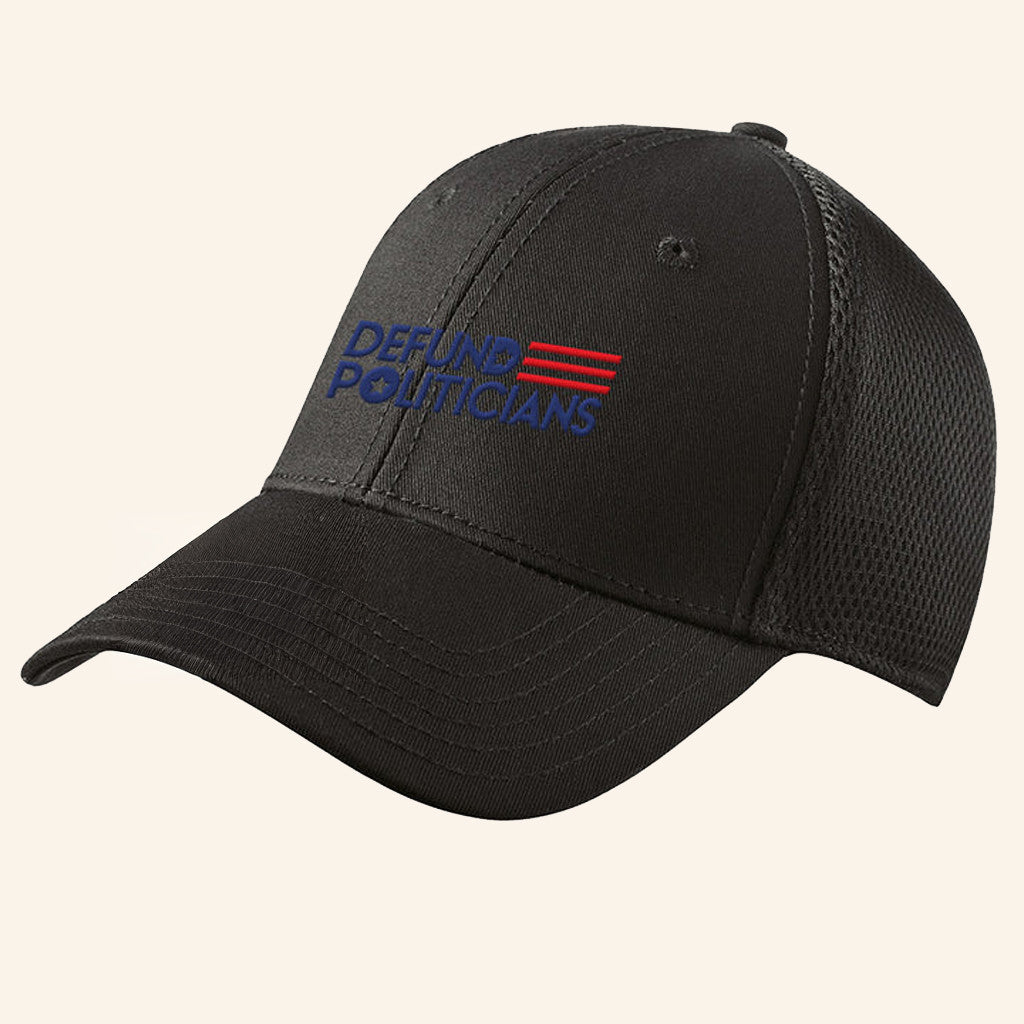 Defund Politicians Trucker Hat Funny Political Statement Cap Patriotic Gifts - Lilybirchmarket