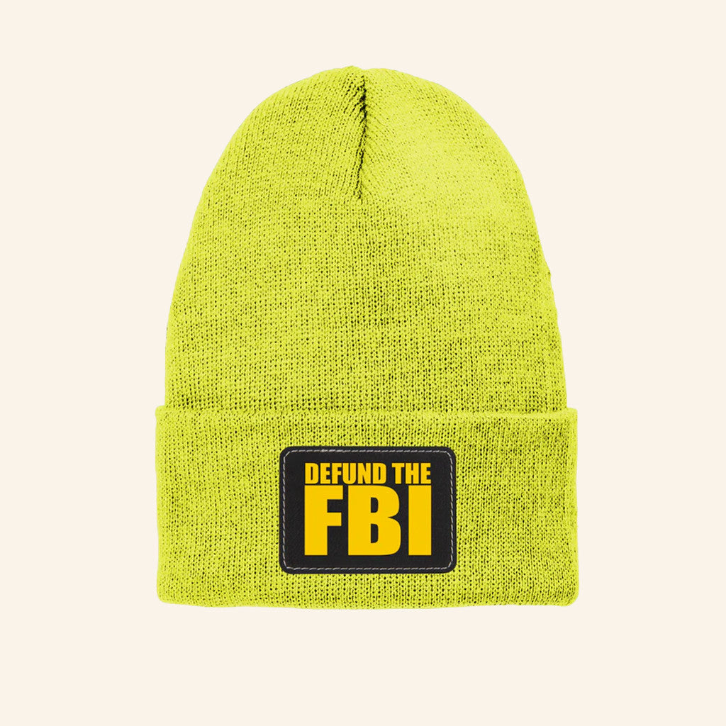 Defund The FBI Beanie Political Statement Beanie Anti Democrat Gifts - Lilybirchmarket