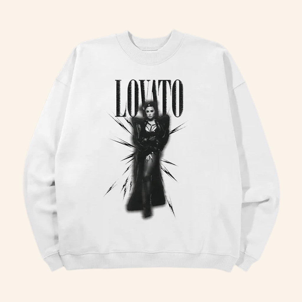 Demi Lovato Merch Demi Lovato Posing Sweatshirt Best Gifts For Music Lovers - Lilybirchmarket