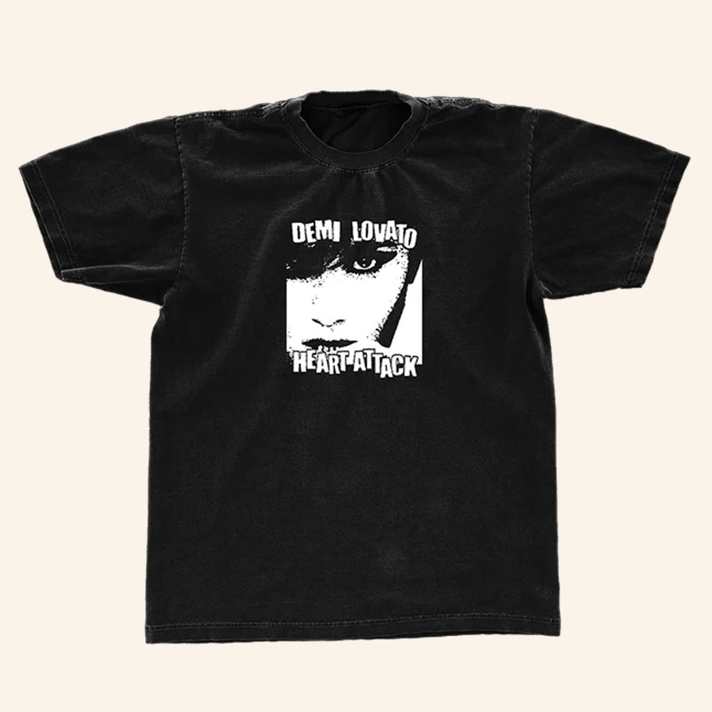 Demi Lovato Merch Heart Attack Anniversary Black T-Shirt Gifts For Music Fans - Lily Birch Market