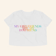 Demi Lovato Merch My Girlfriends Are My Boyfriend Pride Cropped Shirt Gifts For Her - Lily Birch Market