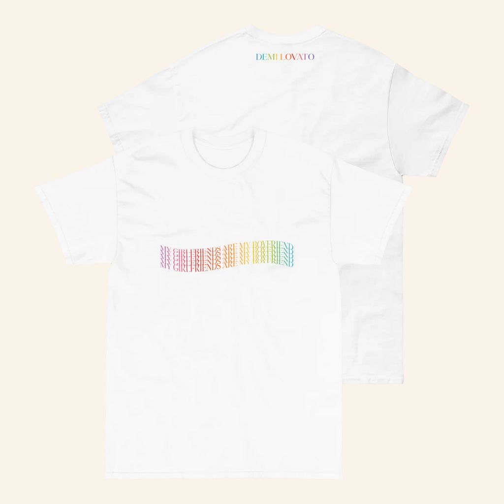 Demi Lovato Merch My Girlfriends Are My Boyfriend Pride T-Shirt Gifts Ideas For Music Lovers - Lily Birch Market