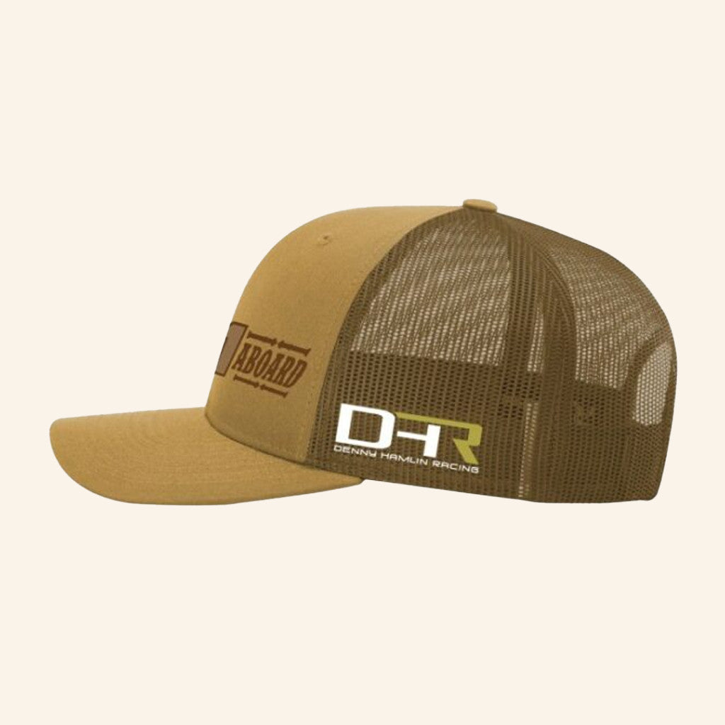 Denny Hamlin Merch Get On The Bandwagon Trucker Hat Christmas Gifts For Racing Lovers - Lilybirchmarket