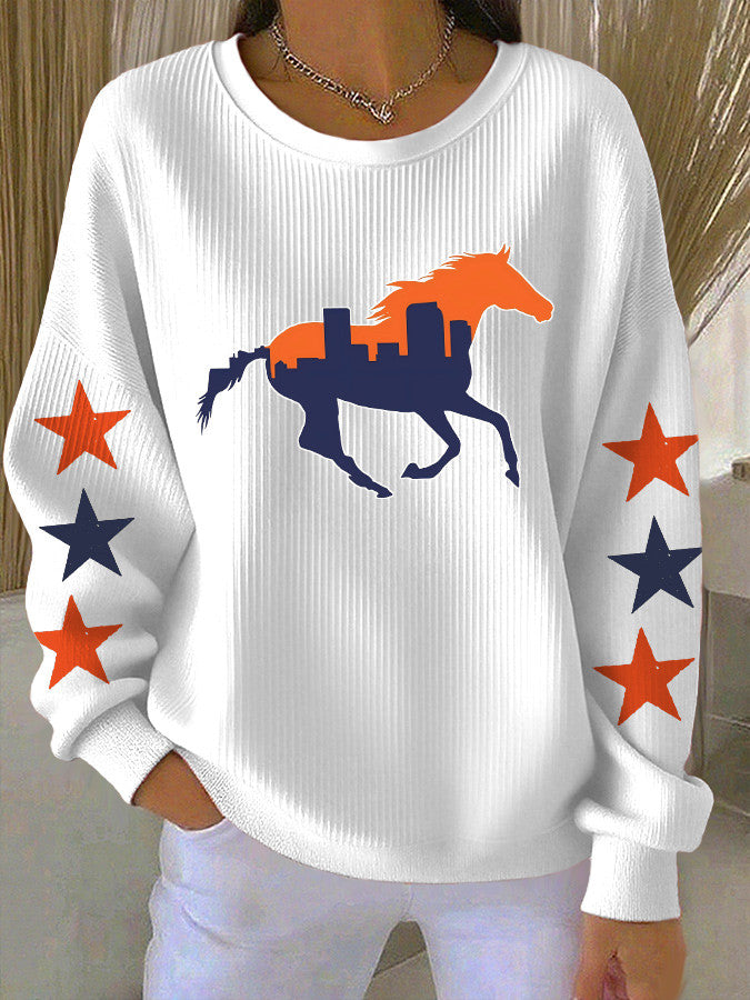 Denver Football Sweatshirt Game Day Apparel Denver Pride Merch Gift Ideas For Her - Lilybirchmarket