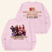 Descendants Zombies Worlds Collide Tour Merch Descendants Zombies Sweatshirt Pink - Lilybirchmarket