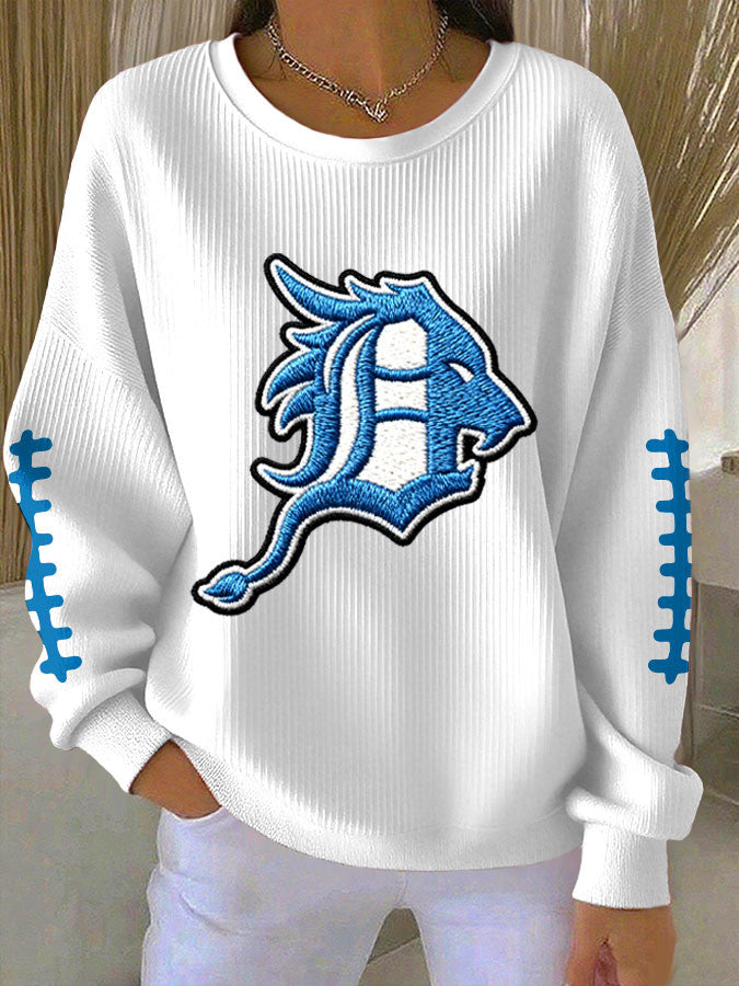 Detroit Football Sweatshirt Detroit Pride Merch Women's Game Day Shirt - Lilybirchmarket