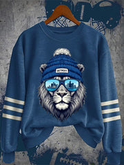 Detroit Football Sweatshirt Lion Game Day Sweatshirt Detroit Pride Merch Gift For Football Fan - Lilybirchmarket