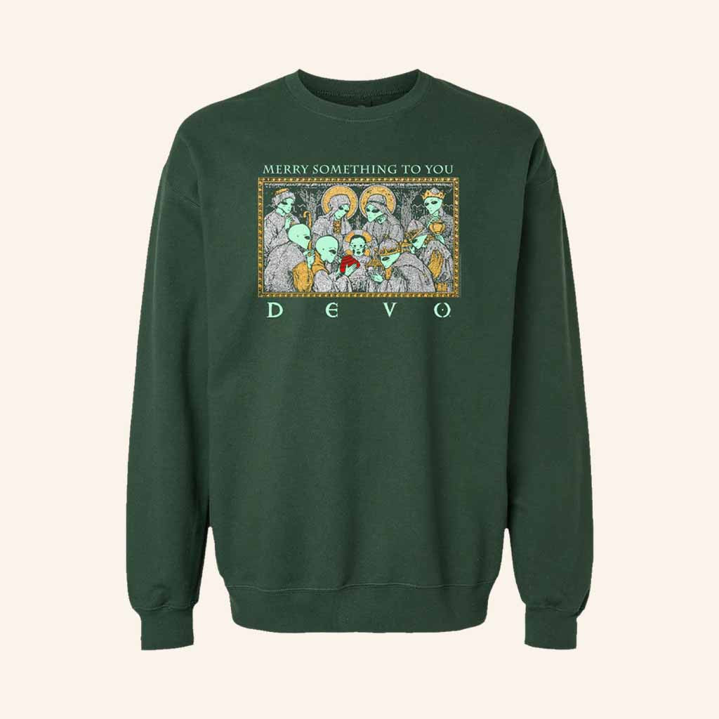 Devo Merch DEVOlved Nativity Merry Something To You Sweatshirt Christmas Gifts For Friend - Lilybirchmarket