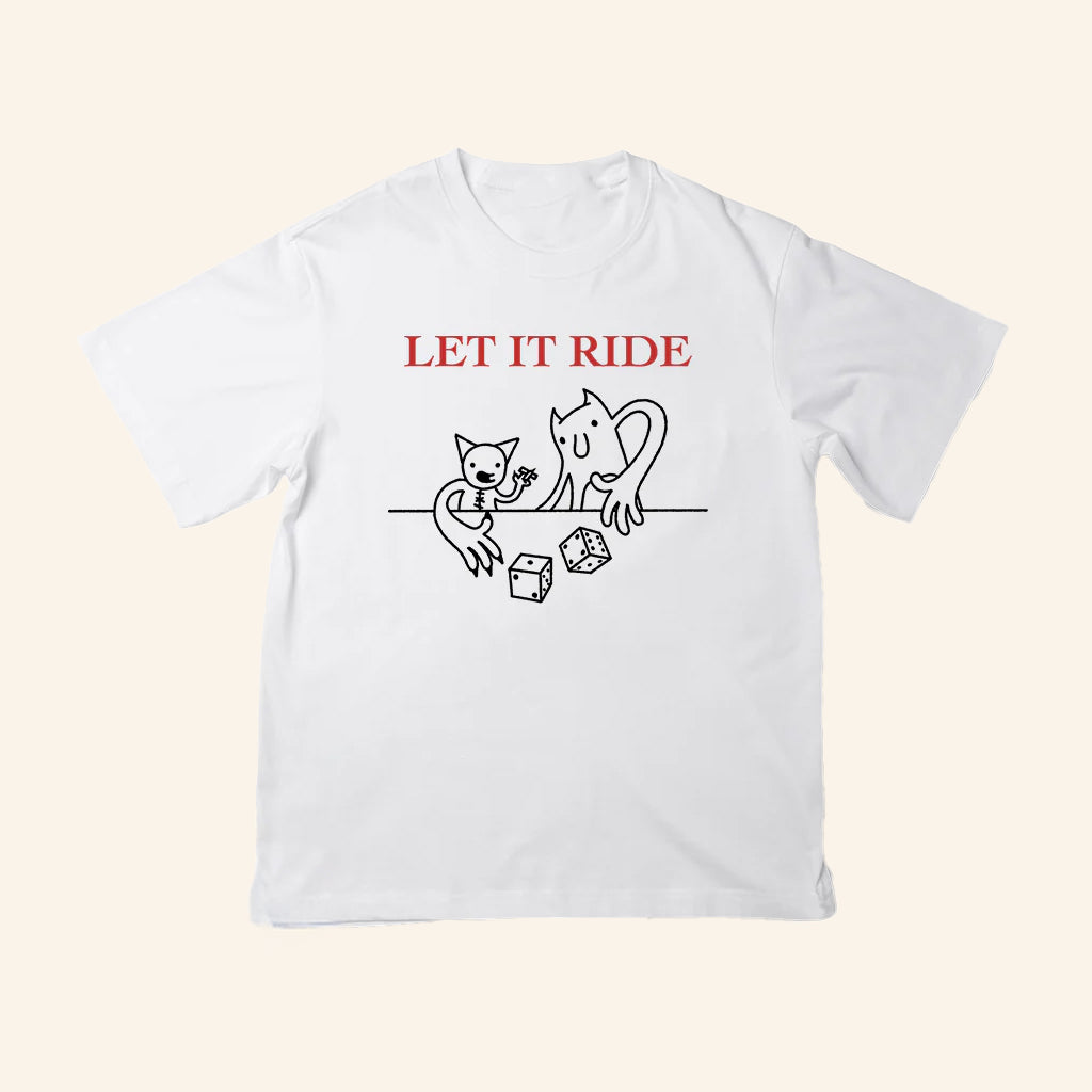 Diem Archive Merch Let It Ride White T-Shirt Funny Gifts For Friends - Lily Birch Market