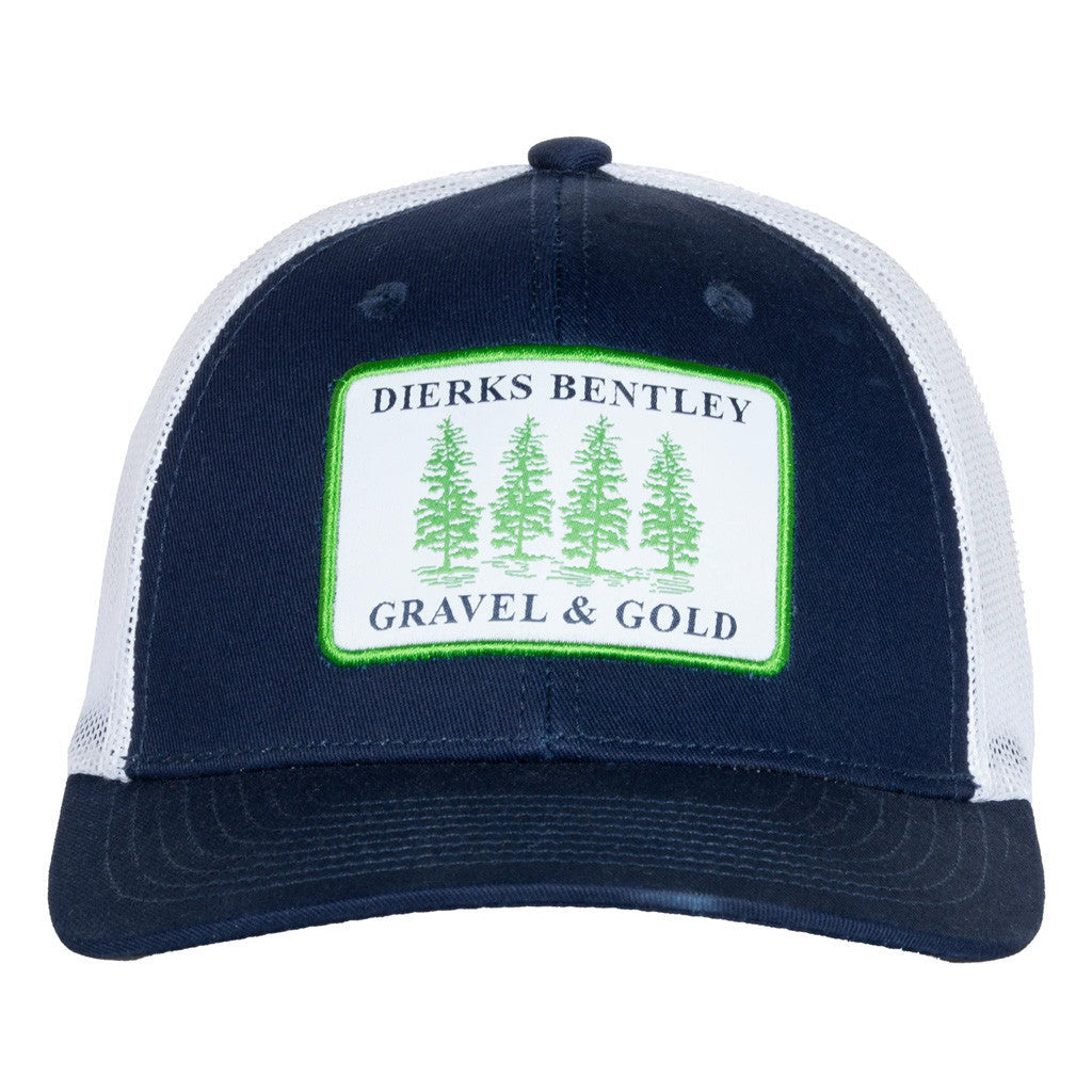Dierks Bentley Merch Tour 2025 Gravel And Gold Embroidered Trucker Hat Gifts For Him - Lilybirchmarket