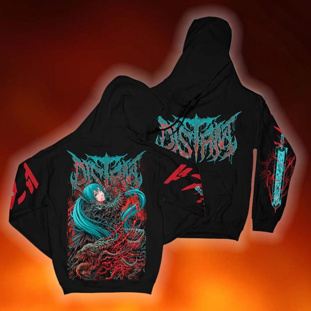 Distant Merch Collection Berserk Miku Hoodie Birthday Present For Friends - Lilybirchmarket
